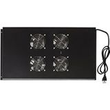 Link LKVENT102N module 4 ventilator voor kasten 22/42U Profondi 1000 Link zwart