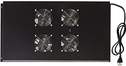 Link LKVENT102N module 4 ventilator voor kasten 22/42U Profondi 1000 Link zwart