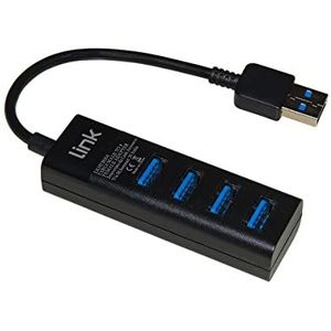 LINK - LKHUB304 - Hub - Zwart - USB 3.0 - 4 Poorten