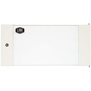 Deur van veiligheidsglas met slot voor kasten LINK 6U LK1907UGF grijs