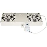 Ventilatoren module 2 met thermostaat voor kasten met kleurverbinding, grijs