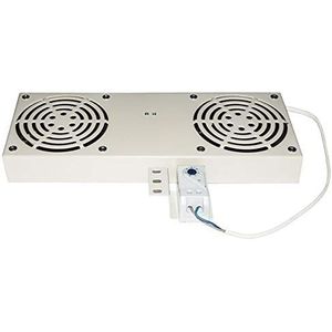 Ventilatoren module 2 met thermostaat voor kasten met kleurverbinding, grijs