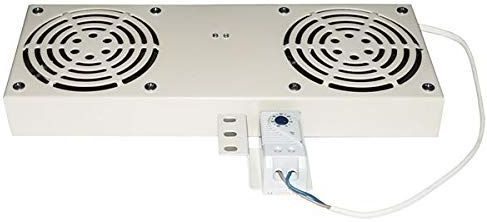 Ventilatoren module 2 met thermostaat voor kasten met kleurverbinding, grijs