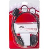 Link - Cuffia C/Microfono - Koptelefoon - Zwart - Bedraad met Volume Controle