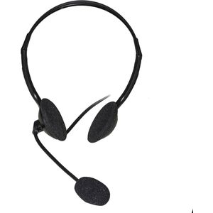 Link - Cuffia C/Microfono - Koptelefoon - Zwart - Bedraad met Volume Controle