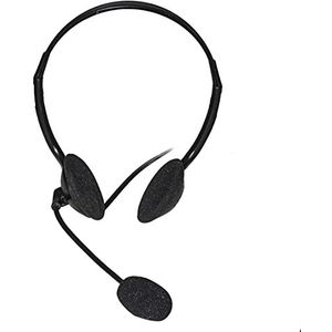 Audio-hoofdtelefoon met microfoon link met 1 jackplug 3,5 mm kabellengte 1.3