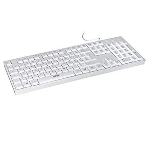 LINK Italiaans toetsenbord, 105 toetsen, wit, USB-poort