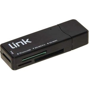 Link Accessori - LKCCH04 - Geheugenkaartlezer - Zwart - USB 3.2 Gen 1