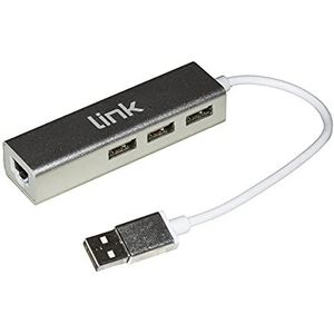LINK LKMG03 USB-adapter 2.0 – netwerk Rj45 10/100 en 3 USB-poorten 2.0