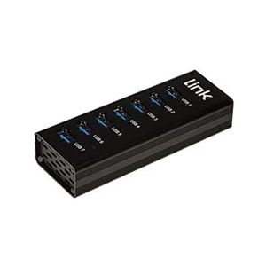 LINK LKHUB37 Hub 7 poorten USB 3.0 van aluminium met voeding