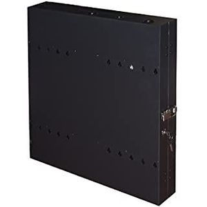 Wandkast met 19 inch (35,6 cm), verticaal, 2U, afmetingen: 650 x 730 x 115 cm, kleur: zwart, voor diepe servers tot 58 cm