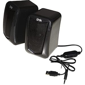Link 5W Usb-audioluidsprekers met bediening, PC-luidspreker