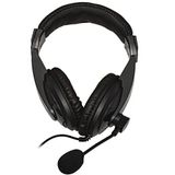 Link - LKHS1X35 - Hoofdtelefoon - Zwart - 3,5 mm Aansluiting - Draaibare Microfoon