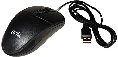 LINK LKMOS35 - Optische Muis - Zwart - USB - 3 Toetsen - 1200 dpi