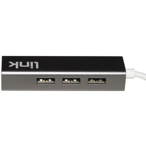 LINK USB-C hub met 4 USB 3.0 poorten