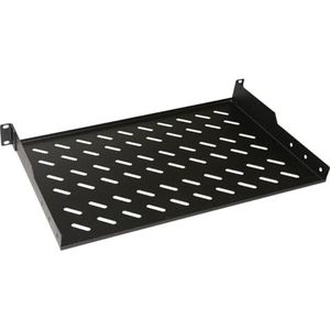 Rek voor kast 19 inch 1 eenheid diepte 300 mm (universeel) 2 aansluitingen (voorzijde) kleur zwart