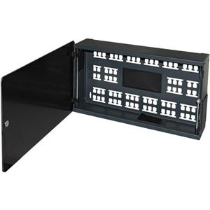 LINK Box per DISPOSITIVI Home avec porte IN VETRO NERA MM 465 (L) X 122(P) X 265 (A) WiFi Box Marque