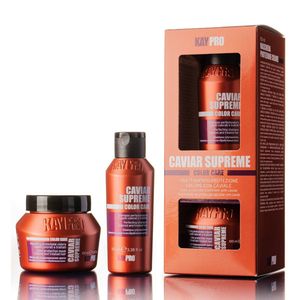 KayPro Travel Size Caviar 100 ml - Shampoo en Masker voor Gekleurd Haar Vrouwen en mannen - Mini kit - Reisverpakking - Travel Size Shampoo