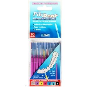 Pikdent tandenborstel met kern van gecoat staal en borstelharen van Tynex, maat 2 violet 0,5 m cilindrische – 10 g