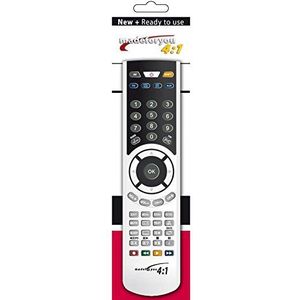 G.B.S. Elettronica 2084 afstandsbediening IR Wireless DVD/Blu-ray, tv, VCR drukknopen - afstandsbedieningen (DVD/Blu-ray, tv, VCR, IR Wireless, drukknopen, zwart, zilver)