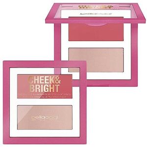 bellaoggi Cheek & Bright Blush met Verhelder Tint Pink Shy 5 g