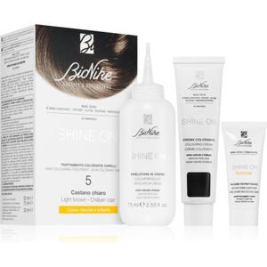 BioNike - SHINE ON - Permanente Haarkleuring - Lichtbruin - 1 st