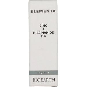 Bioearth Element Booster gezicht zink + niacinamide 11% reiniging 15 ml Made in Italy