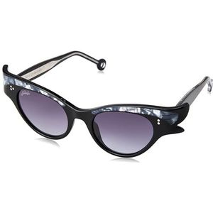 Hally & Son Eyeglass Frame HS899S04 Black-Ivory 50/20/140 Damesbril, zwart/ivoor, 50/20/140