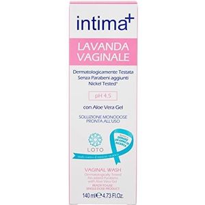 Intima+ I Vaginal Lavendel met theeboomolie en aloë vera-gel, pH 4,5, gebruiksklare oplossing met enkele dosis, 140 ml