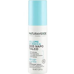 Naturaverde | Pharma - deodorant van Rocca Talkum, deodorant met kamille-extract en aloë vera gel, zonder gas en alcohol, 100 ml