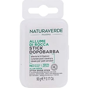 Naturaverde Pharma Aftershave-Stick voor Heren - Rotslicht, Feestlicht voor de Gevoelige Huid - 100% Natuurlijk, 90 g