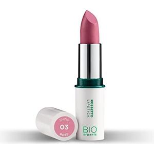 Naturaverde Biologische make-up - lippenstift Shine roze, glanzend, lippenstift, comfortabele lippenstift, damesmake-up, lipstick, cosmetica, lipstick, roze, 4g, nr. 03