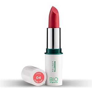 Naturaverde Biologische make-up - lippenstift Shine donkerroze, glanzend, lippenstift, comfortabele lippenstift, damesmake-up, lipstick, cosmetica, lippenstift, donkerroze, 4g, nr. 04