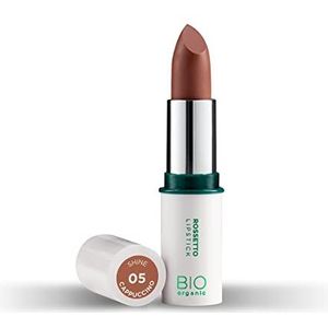 Naturaverde | BIO Make Up - Shine Cappuccino lippenstift, glanzende lippenstift, comfortabele lippenstift, damesmake-up, lipstick, cosmetica, lippenstift, cappuccino, 4 g, nr. 05