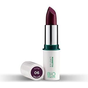 Naturaverde Biologische make-up - lippenstift Shine Orchidee, glanzend, lippenstift, comfortabele lippenstift, damesmake-up, lipstick, cosmetica, lippenstick, orchidee, 4g, nr. 06