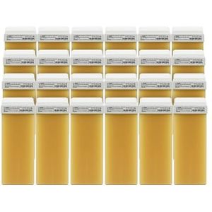 RESTASE | Vet oplosbare ontharingswax met micromica, voor de gevoelige huid en kort en moeilijk haar, 24 x 100 ml, gemaakt in Italië