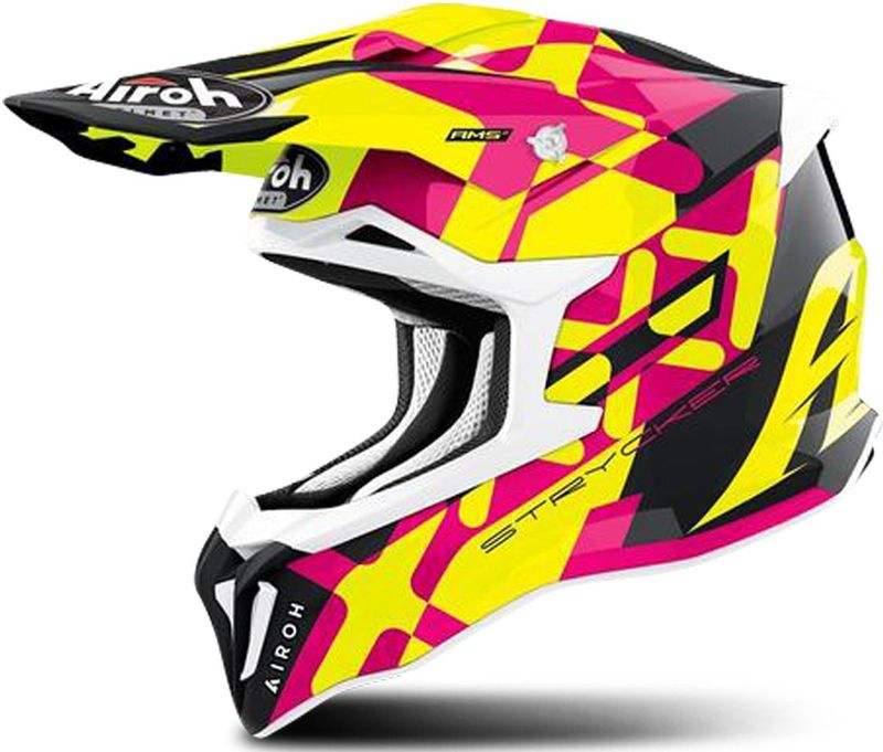 Airoh - Strycker - MX-helm - Zwart - HPC - Veiligheidssysteem