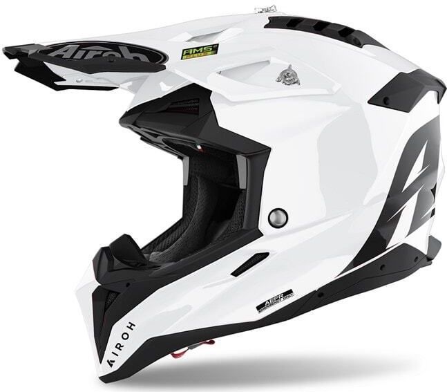 Airoh - Aviator 3 - Crosshelm - Wit - Carbon