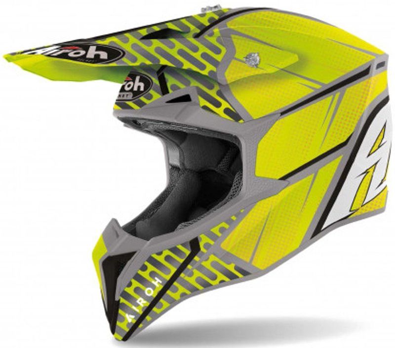Airoh - Wraap Idol - Geel Grijs - Crosshelm - XL