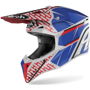 Airoh - Wraap Idol - Crosshelm - Rood Blauw