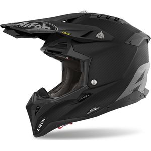 Airoh Aviator 3 Carbon, kruishelm, Mat Zwart/Donkergrijs, S