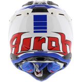 Airoh - Aviator 3 Push - Helm - Blauw Rood - Offroad