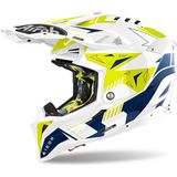Airoh - Aviator 3 - Offroad Helm - Geel Blauw - Carbon