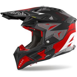 Airoh - Aviator 3 - Offroad Helm - Rood - Carbon
