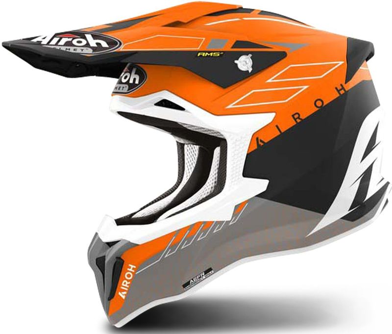 Airoh - Stryker Crosshelm - Zwart - Composiet - Veiligheidssysteem