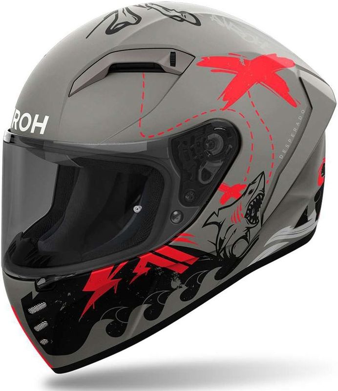 Airoh - Connor Desperado - Integraalhelm - Oranje Matt