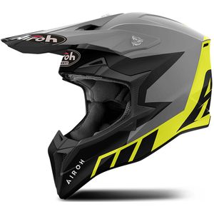 Airoh - Wraaap Reloaded - Offroad Helm - Geel Grijs - ECE 2206