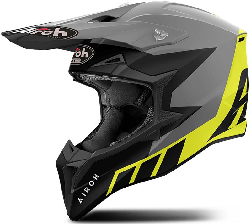 Airoh - Wraaap Reloaded - Offroad Helm - Geel Grijs - ECE 2206