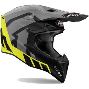 Airoh - Wraaap Reloaded - Offroad Helm - Geel Grijs