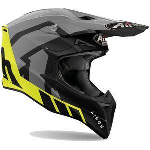 Airoh - Wraaap Reloaded - Offroad Helm - Geel Grijs